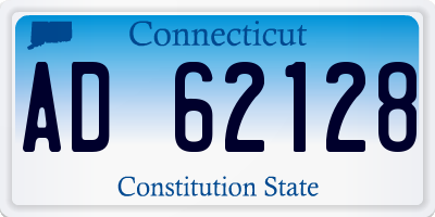 CT license plate AD62128