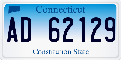 CT license plate AD62129