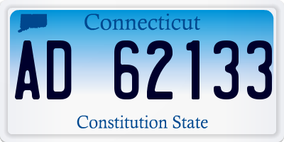 CT license plate AD62133