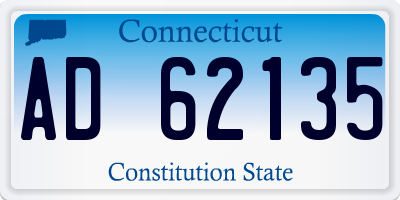 CT license plate AD62135