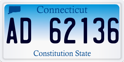 CT license plate AD62136