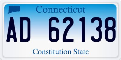 CT license plate AD62138