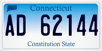 CT license plate AD62144