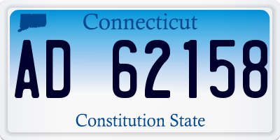 CT license plate AD62158