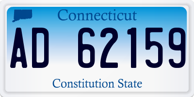 CT license plate AD62159
