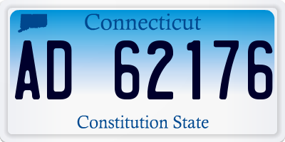 CT license plate AD62176