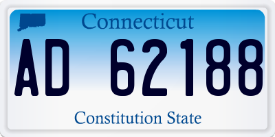 CT license plate AD62188
