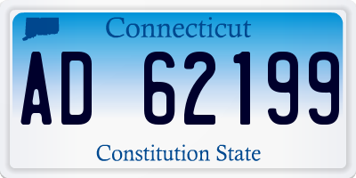 CT license plate AD62199