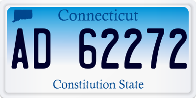 CT license plate AD62272