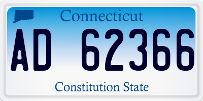 CT license plate AD62366