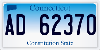 CT license plate AD62370