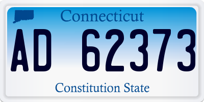 CT license plate AD62373