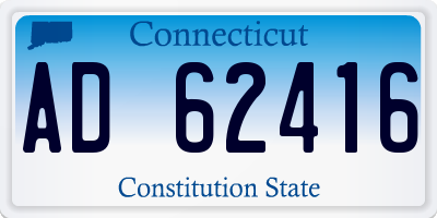 CT license plate AD62416