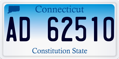 CT license plate AD62510