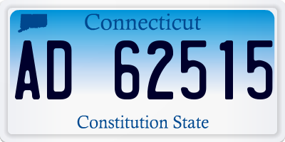 CT license plate AD62515