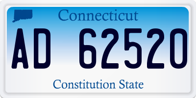 CT license plate AD62520