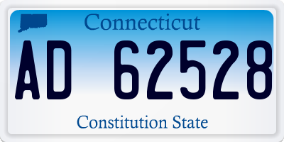 CT license plate AD62528