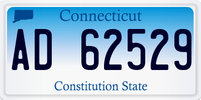 CT license plate AD62529