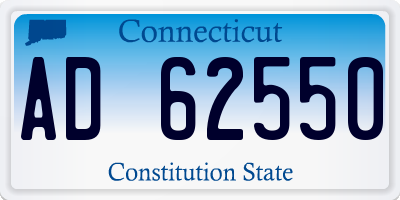 CT license plate AD62550