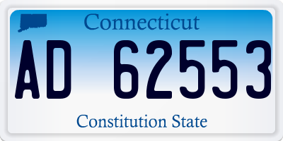 CT license plate AD62553