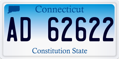 CT license plate AD62622