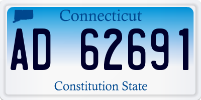 CT license plate AD62691