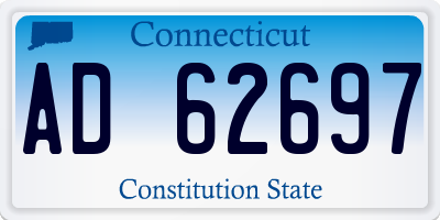 CT license plate AD62697