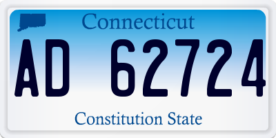 CT license plate AD62724