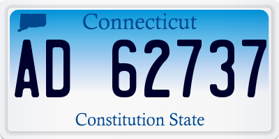 CT license plate AD62737