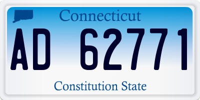 CT license plate AD62771