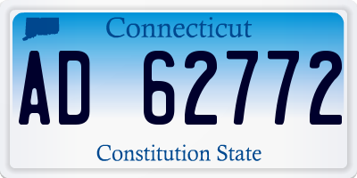 CT license plate AD62772