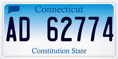 CT license plate AD62774