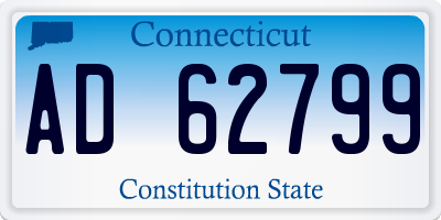 CT license plate AD62799