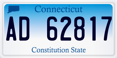 CT license plate AD62817