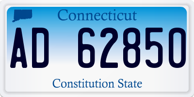 CT license plate AD62850