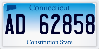 CT license plate AD62858