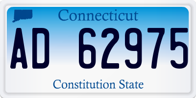 CT license plate AD62975