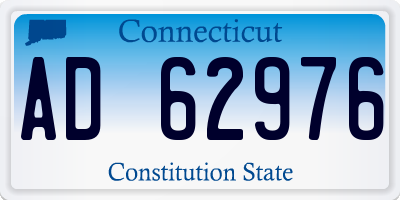 CT license plate AD62976