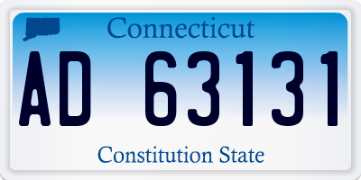 CT license plate AD63131