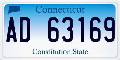 CT license plate AD63169