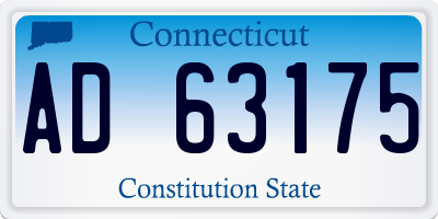 CT license plate AD63175