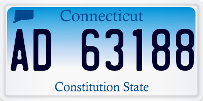 CT license plate AD63188