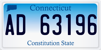 CT license plate AD63196