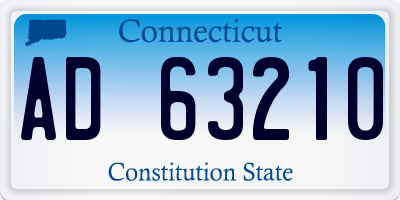 CT license plate AD63210