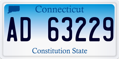 CT license plate AD63229