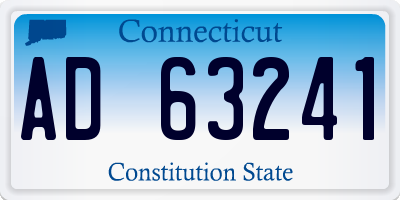 CT license plate AD63241
