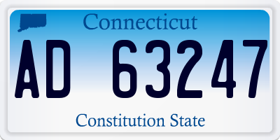 CT license plate AD63247