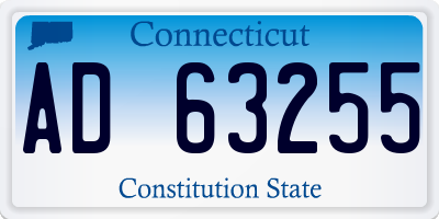 CT license plate AD63255