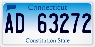 CT license plate AD63272