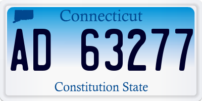 CT license plate AD63277
